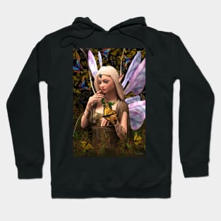 Fairy princess and butterfly fantasy artwork Hoodie